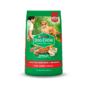 Dog Chow Adulto- Medianos y Grandes- Carne y Pollo- 4 Kg.