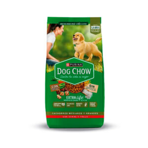 Dog Chow Cachorros- Medianos y Grandes- Con Carne y Pollo- 4Kg.