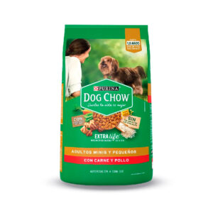 Dog Chow Adultos- Minis y Pequeños- Carne y Pollo- 2 Kg.